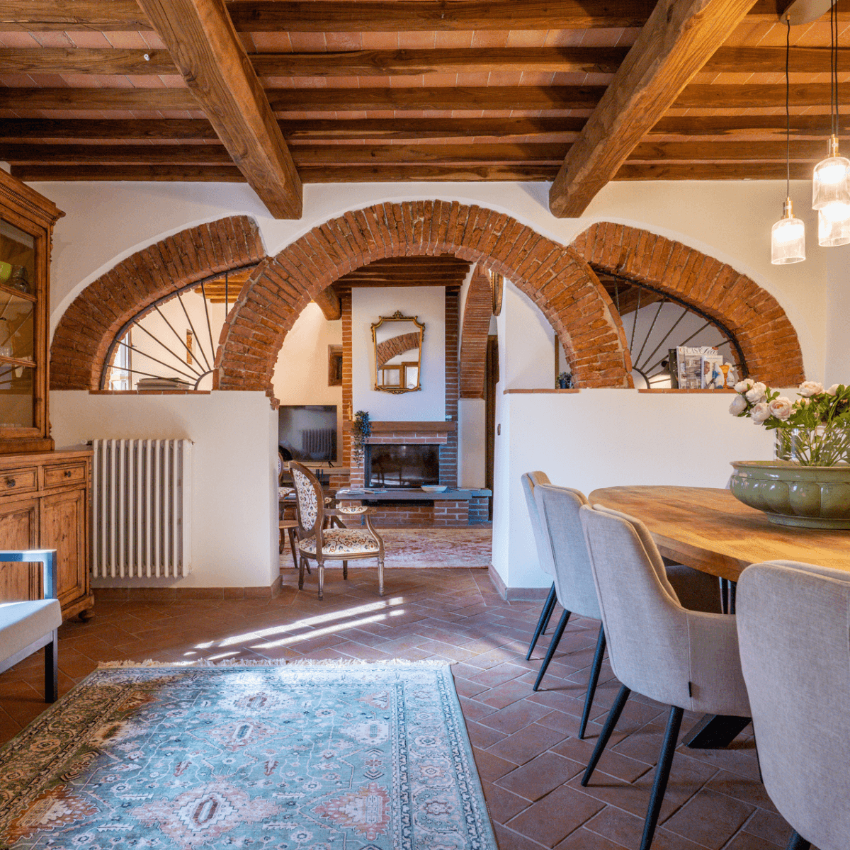 Eetkamer en zitkamer Tenuta del Serra